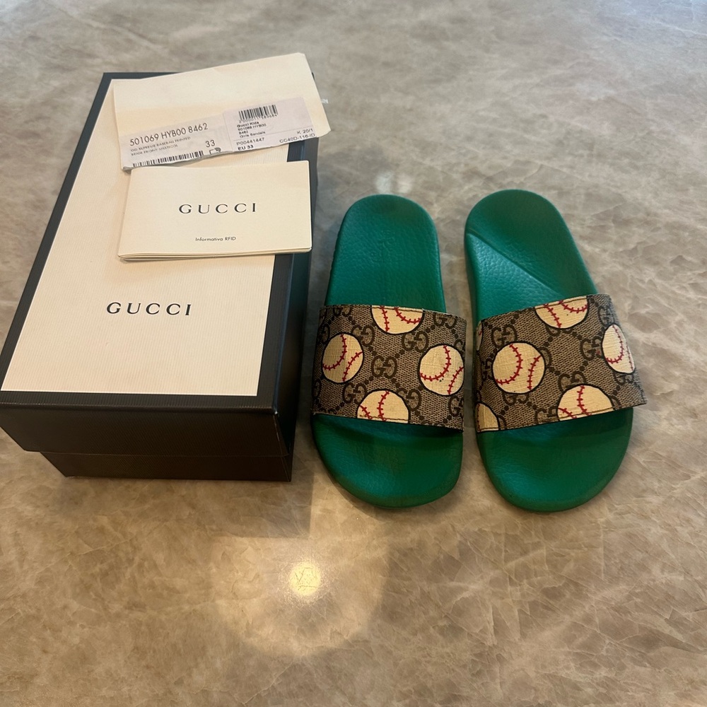 RARE - Gucci baseball slides